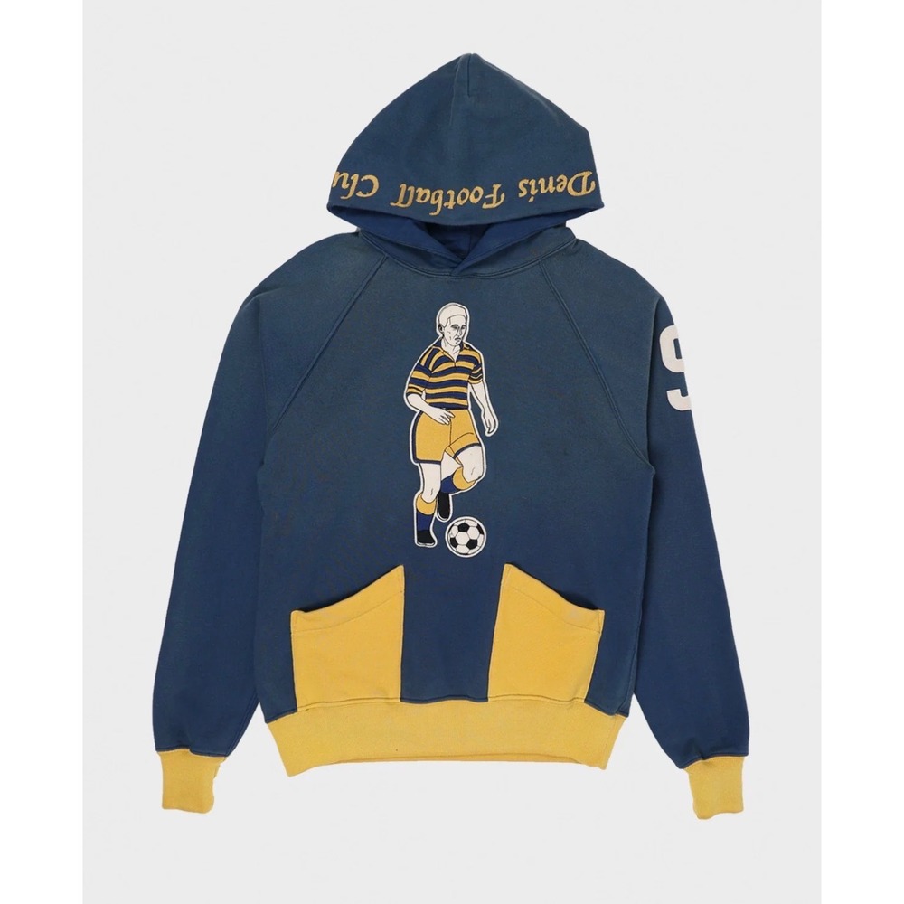Samuel Zelig St. Denis Football Club Hoodie Navy Blue Mens Medium Made in USA